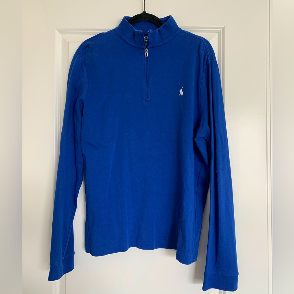 Polo Ralph Lauren cobalt blue quarter zip